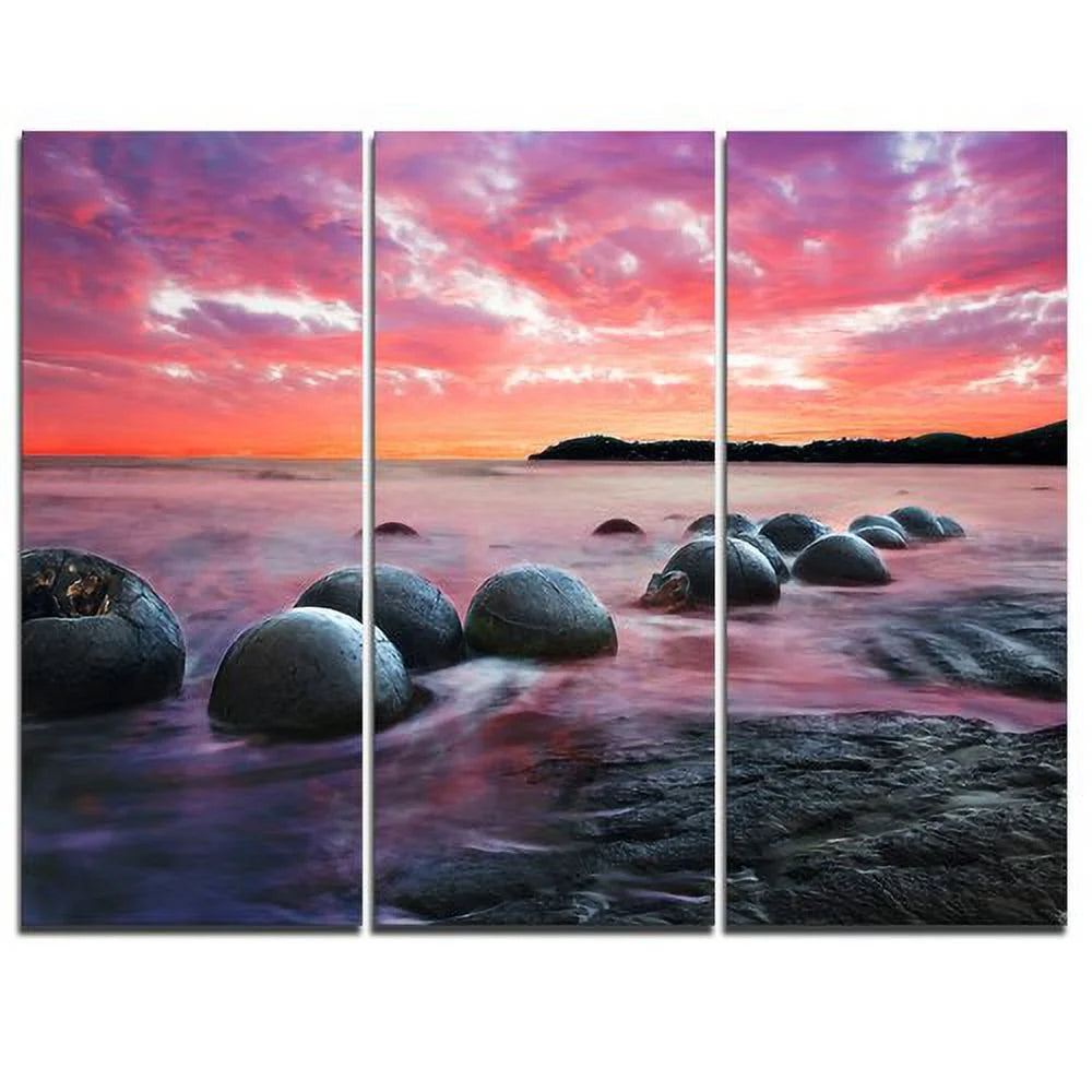 3 Piece Graphic Art on Wrapped Canvas Set W565