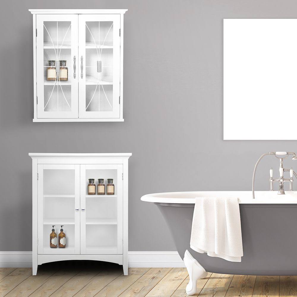 2-Door White Wall Cabinet E45662