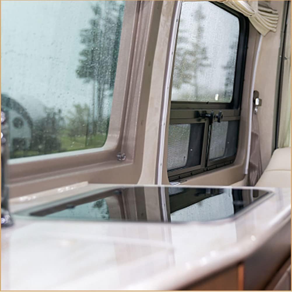 Stainless Steel RV Sink with Folded Faucet Tempered Glass Lid H6444