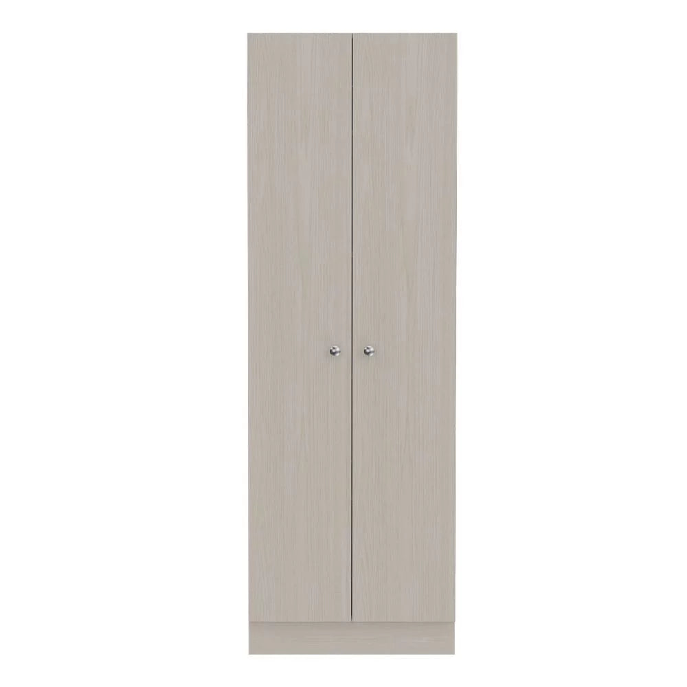 White Washed Oak 2-Door Storage Cabinet W351