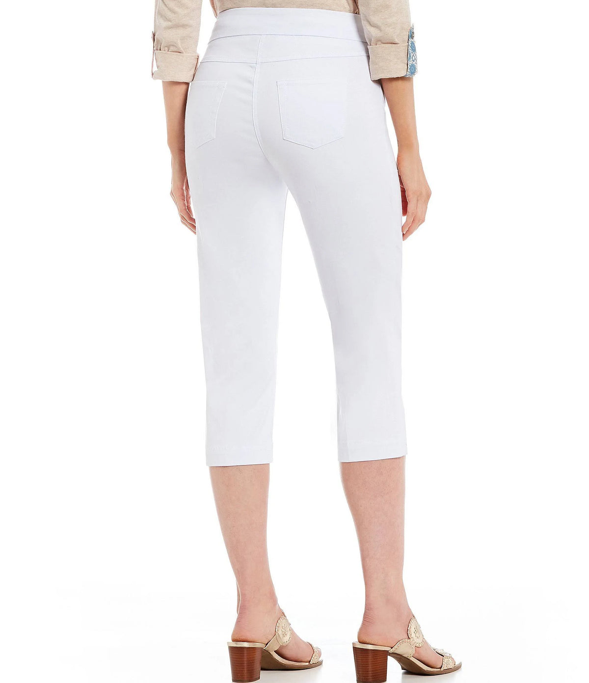 Denim Pull-On Capri Pants Z447433