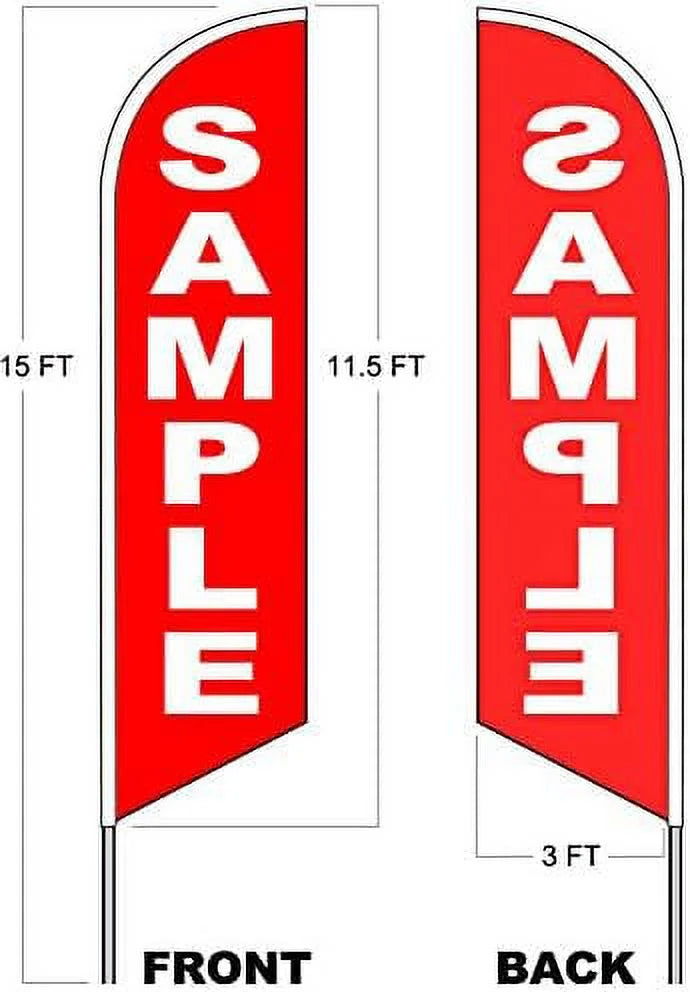 PHILLY CHEESESTEAK 15 Ft Tall Windless Swooper Flag Feather Banner Sign Kit L1428