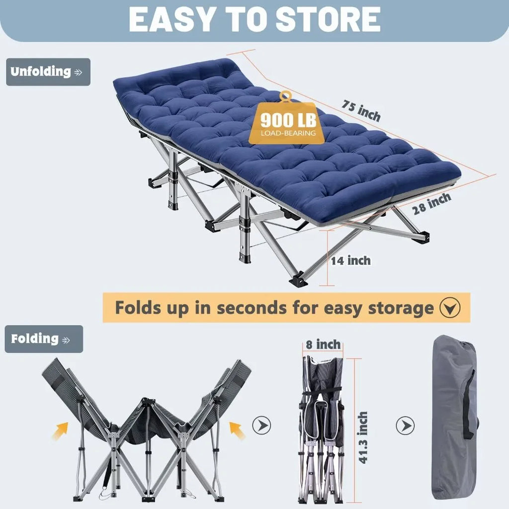 Folding Bed with Mattress and Carry Bag F3813