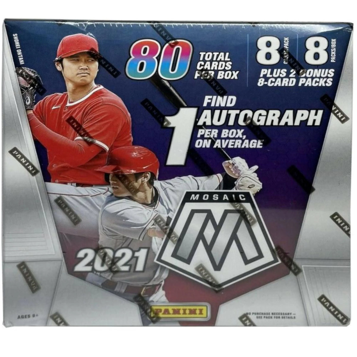 2021 Mosaic Baseball Trading Card MEGA Box 12 Packs W901