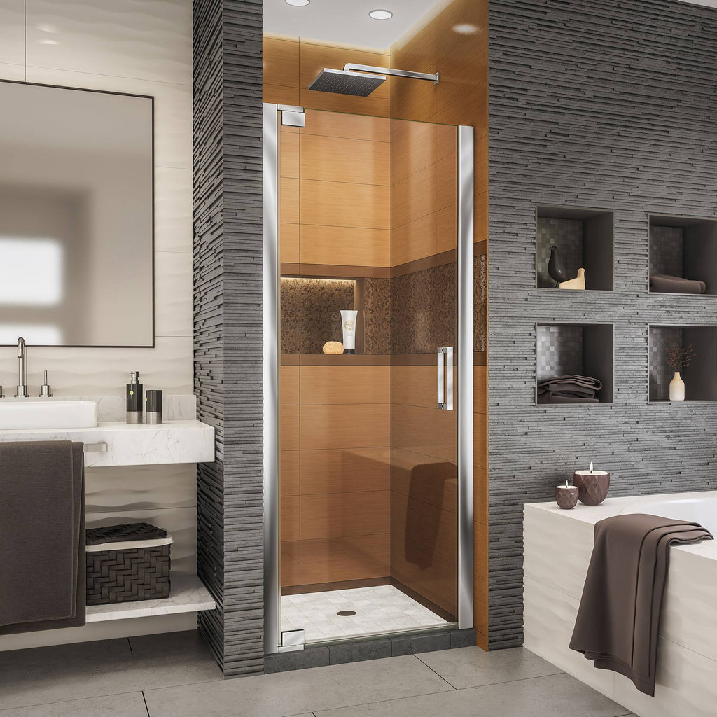 Frameless Pivot Shower Door, Chrome S30297