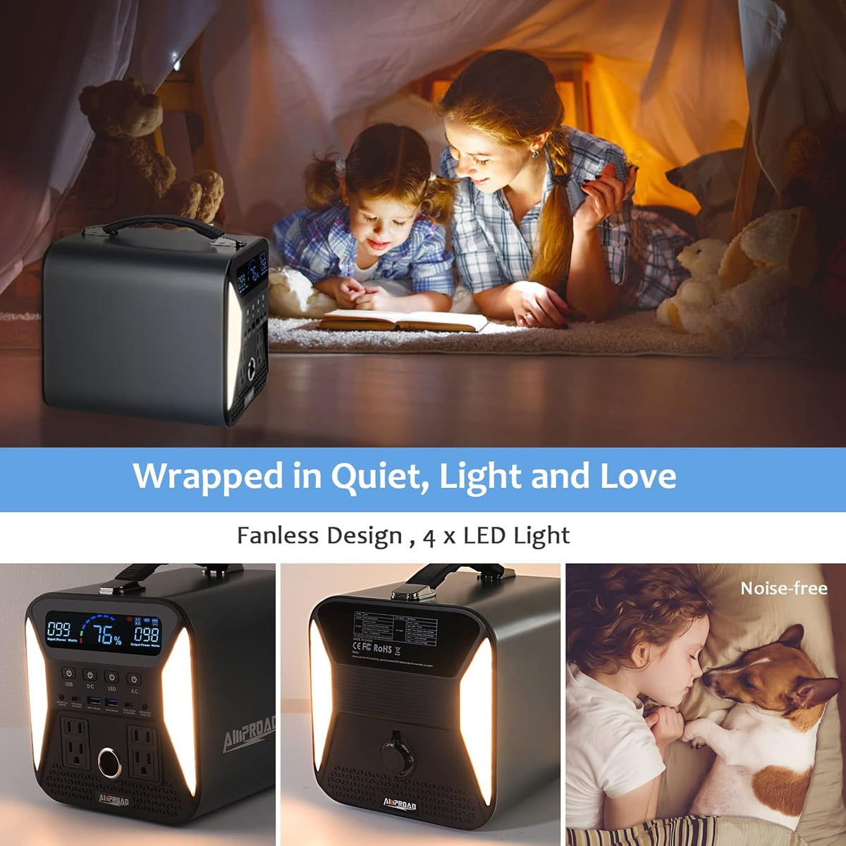 Portable Power Station 300Wh with AC/DC/QC USB Ports J56451