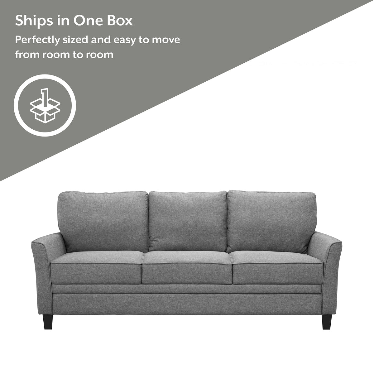 Black 3 Seat Sofa Z874387