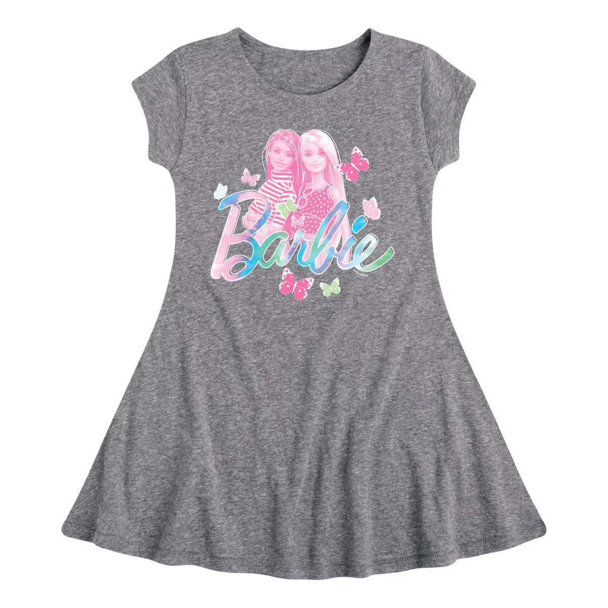 Tie Dye and Butterflies Flutter Around Toddler And Youth Girls Fit And Flare Dress Q7542