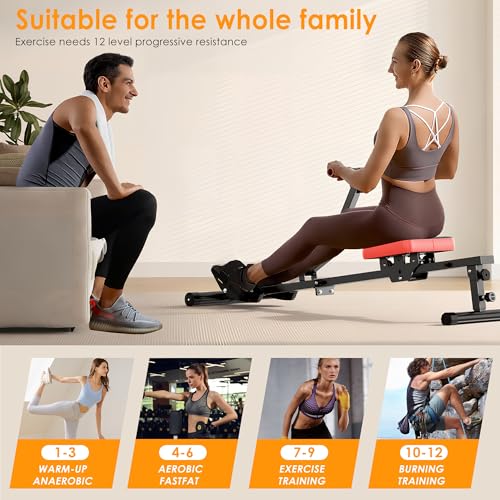 Rowing Machine with 12 Levels of Resistance H862164