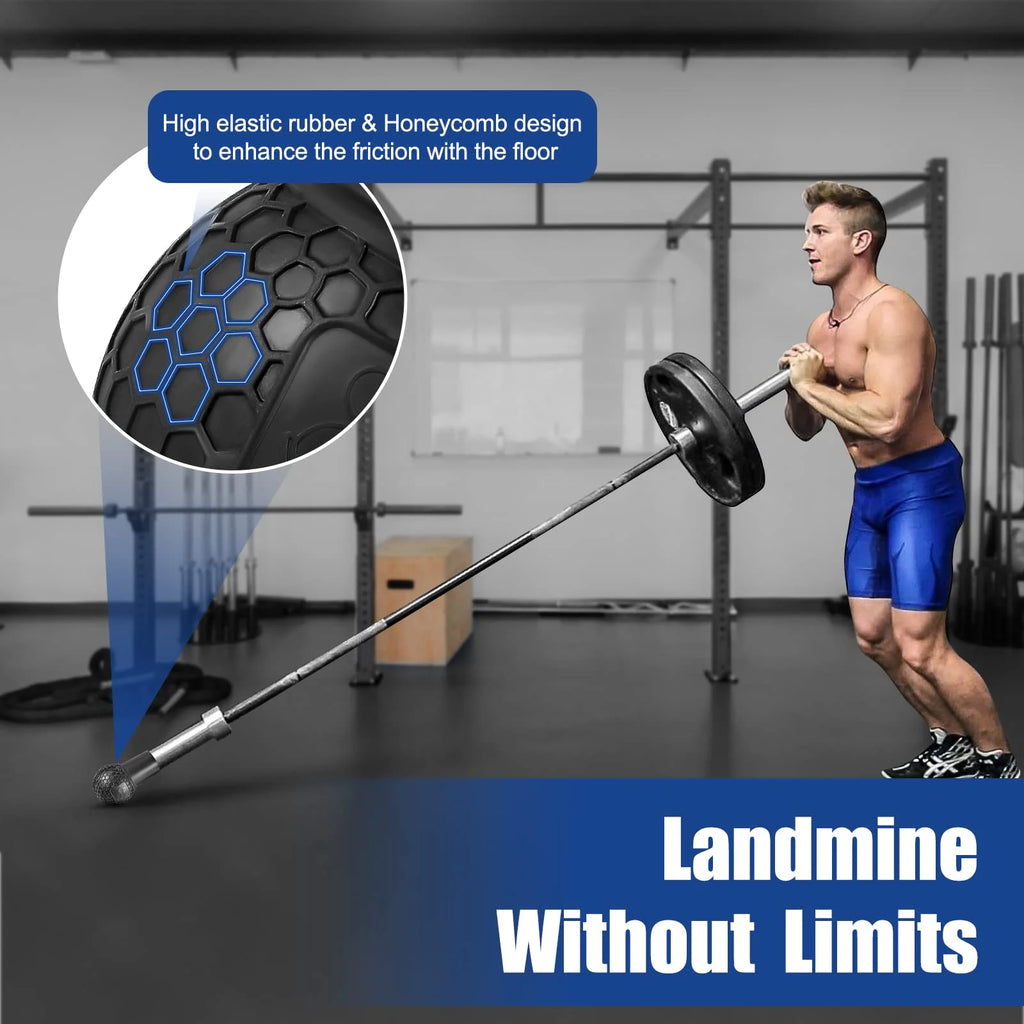 Landmine Attachment for Barbell, Fits 2 Inch Olympic Bars, Natural Rubber O41644