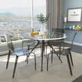 Grey Wicker Propane Fire Pit Table & Lid B71124