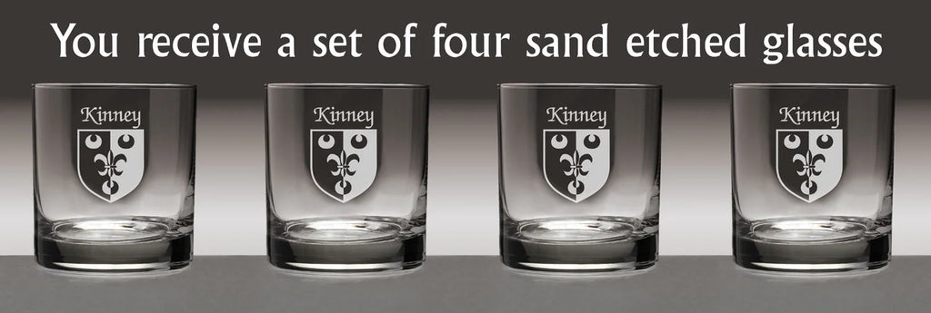 Irish Coat of Arms Tumbler Glasses Set of 4 W924588