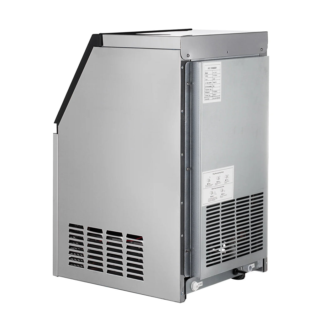 Commercial Ice Maker Machine 150LBS/24H Stainless Steel Freestanding Ice Cube Maker Q75283