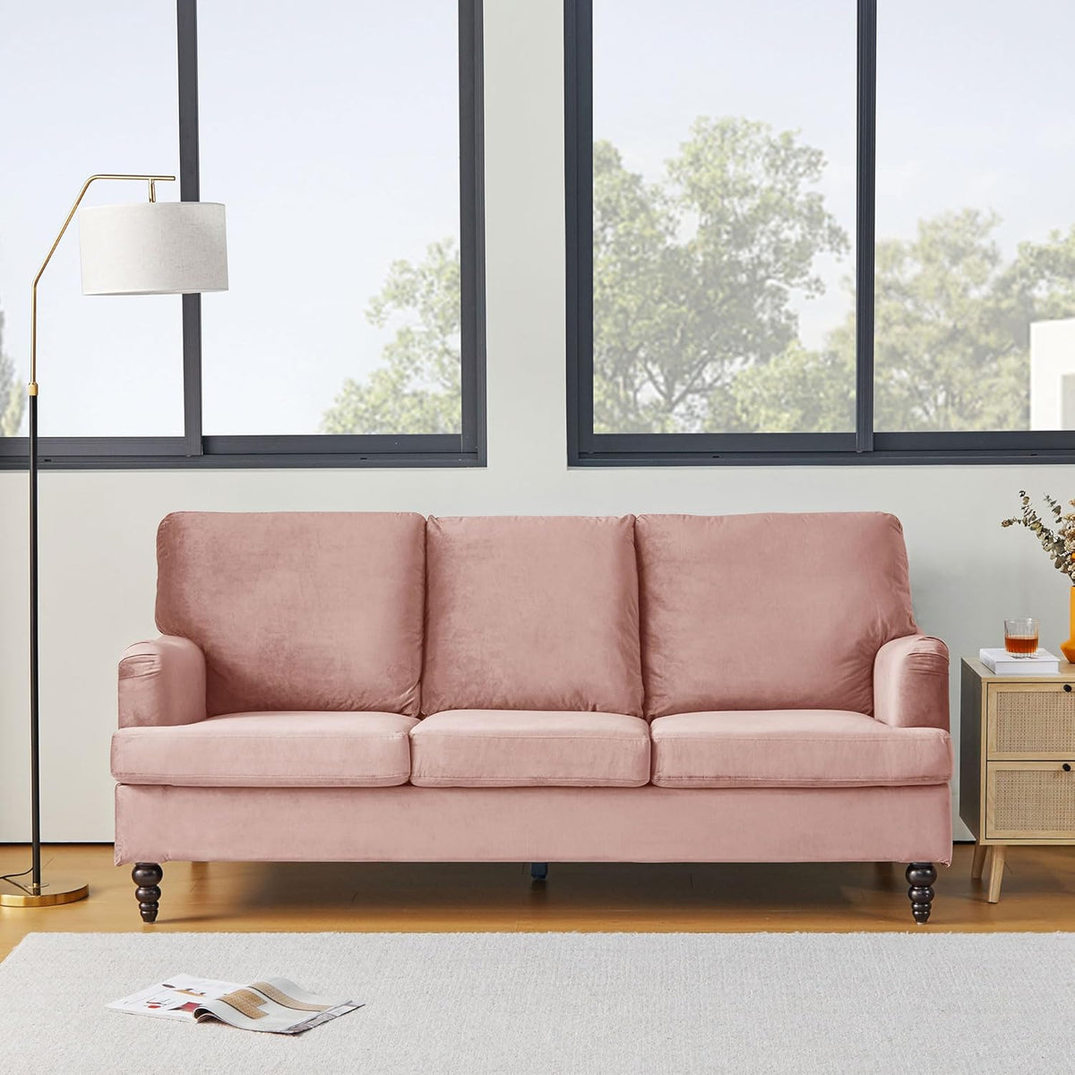 3 Seater Velvet Sofa G6715