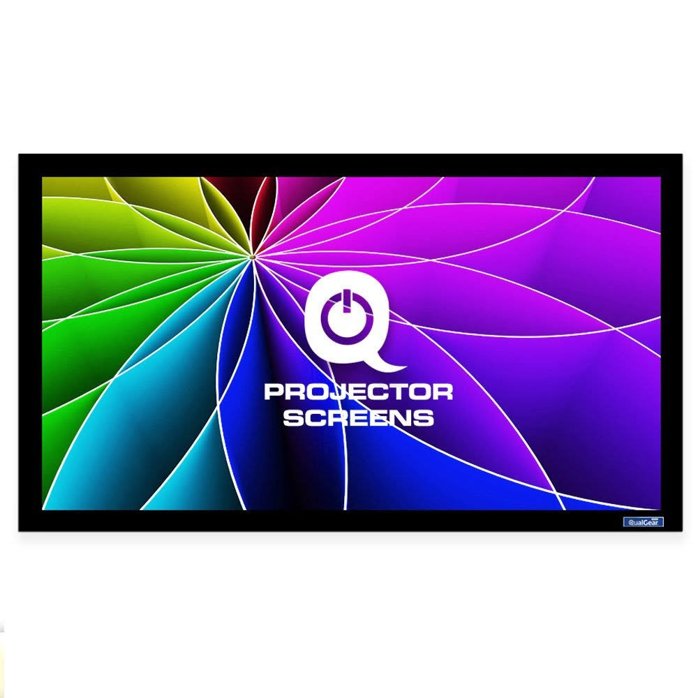 110-inch Fixed Frame Projector Screen 16:9 4K HD 1.0 Gain Acoustic White L347578