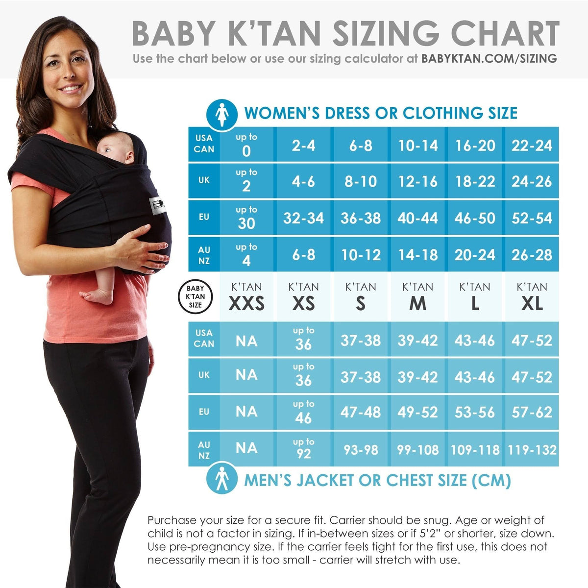 Baby Wrap Carrier - Large O204