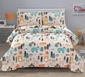 Twin Cartoon Bear Quilt Bedding Set E347