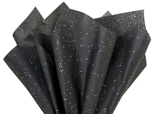 Solid Black Onyx Gemstone Tissue Paper 20 x 30 Sheets I7319