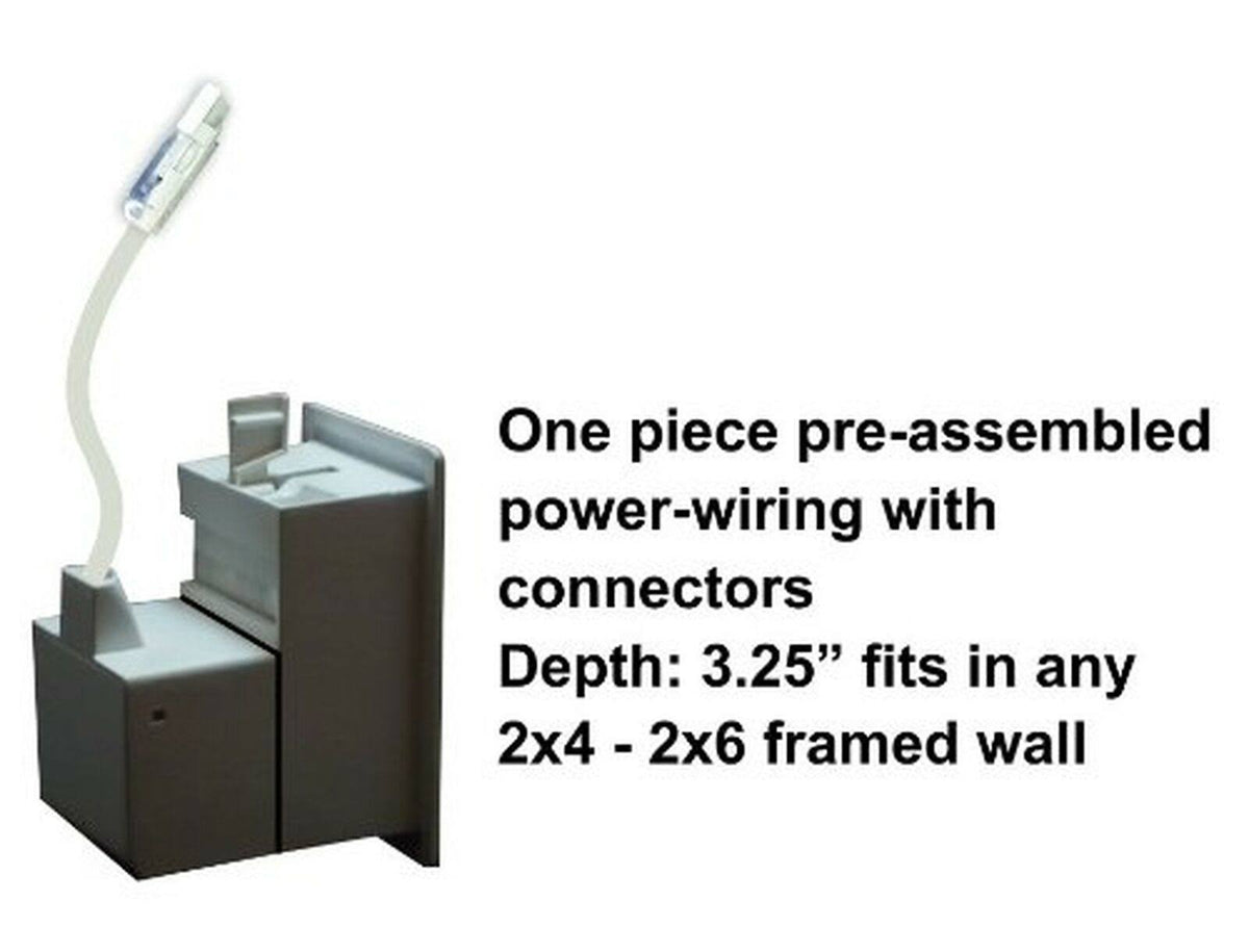 Recessed In-Wall Cable Management W176