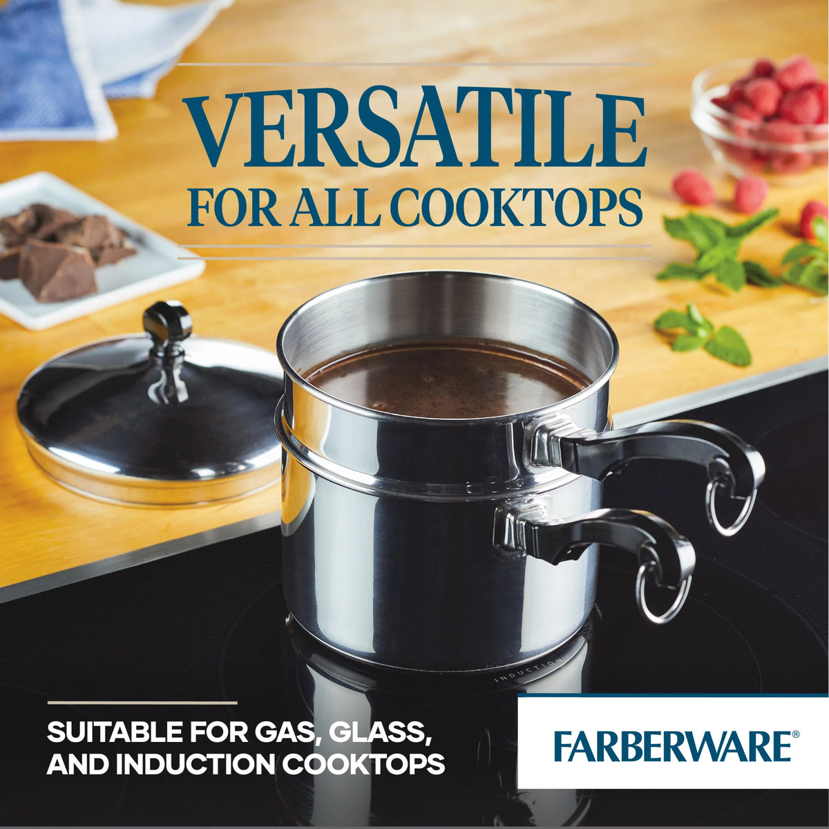 Stainless Steel Covered Saucepan 2 Qt L24667