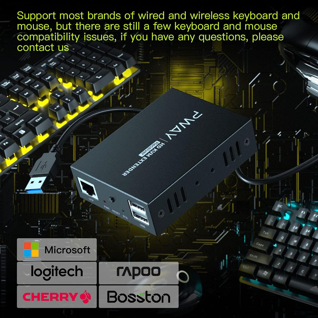 HDMI KVM USB Extender 492ft/150m over Cat5e/6/7 1080P S287
