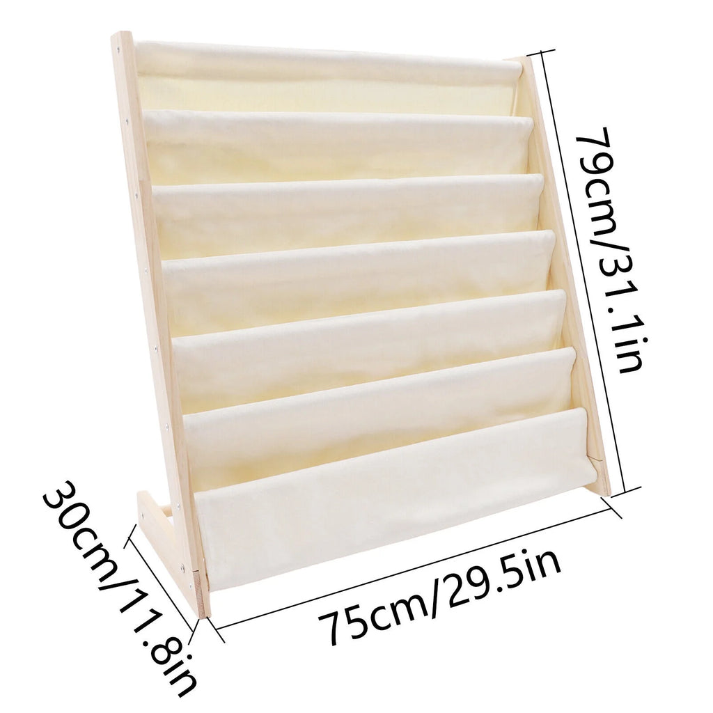 Wooden Bookcase Storage Organizer N653