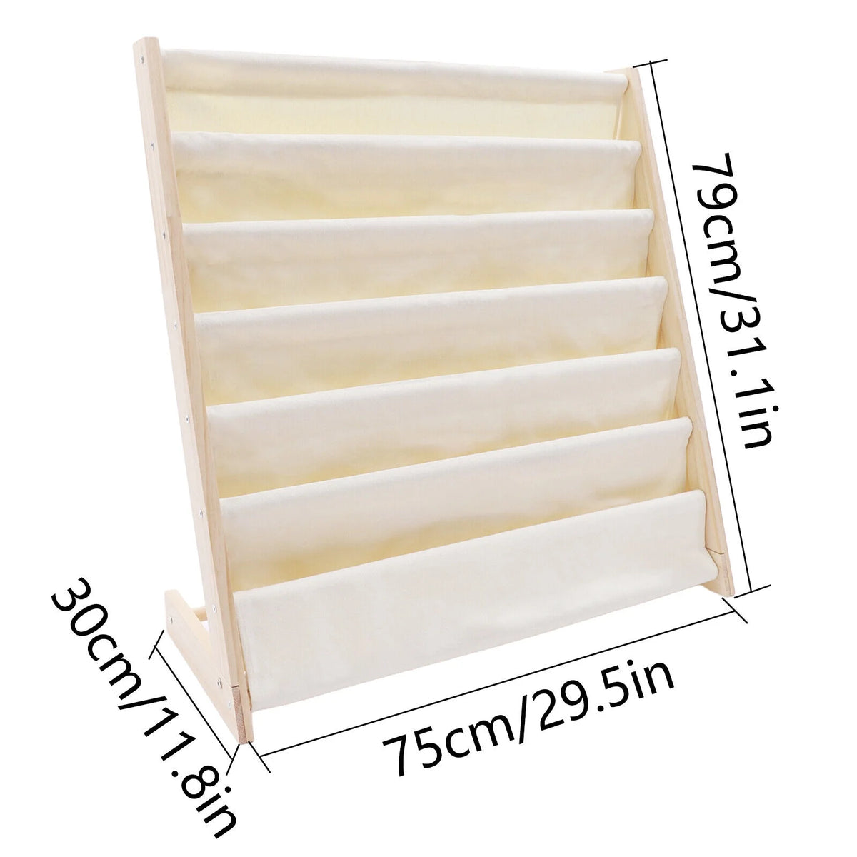Wooden Bookcase Storage Organizer N653