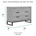 Imperial Grey Double Dresser B25837