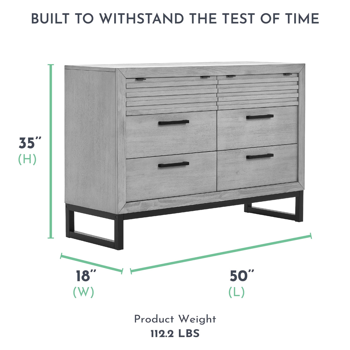 Imperial Grey Double Dresser B25837