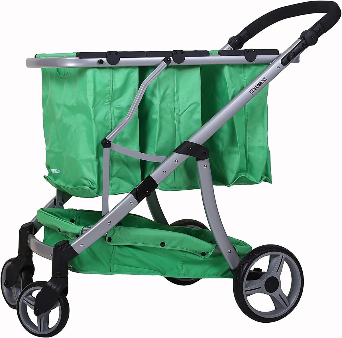Lightweight Shopping Cart with 3 Blue Baskets P3669