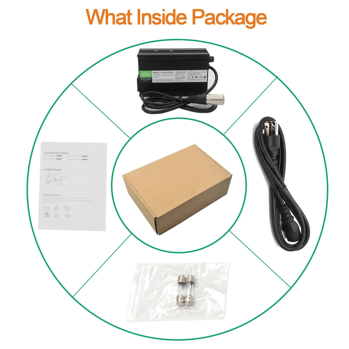 50.4V 5A Smart Charger with Fan Aluminum Case X299737