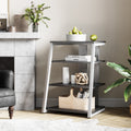 4-Tier AV Stereo Cabinet with Height Adjustable Media Cabinet Y477
