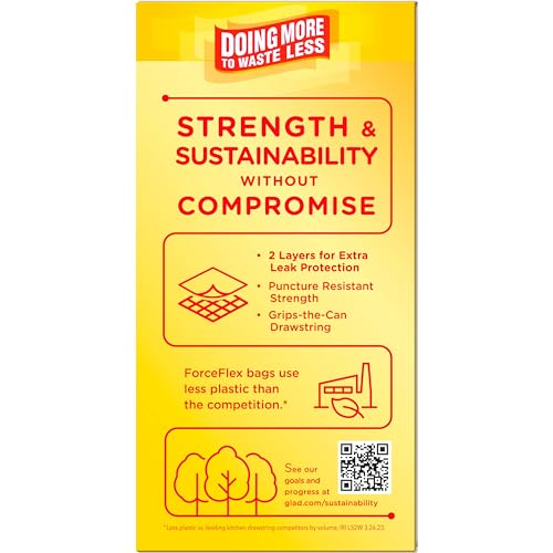 13 Gallon White Drawstring Trash Bags, 110 Count R8788