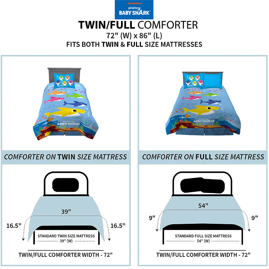2-Piece Twin/Full Comforter Set, Reversible, Microfiber C4607