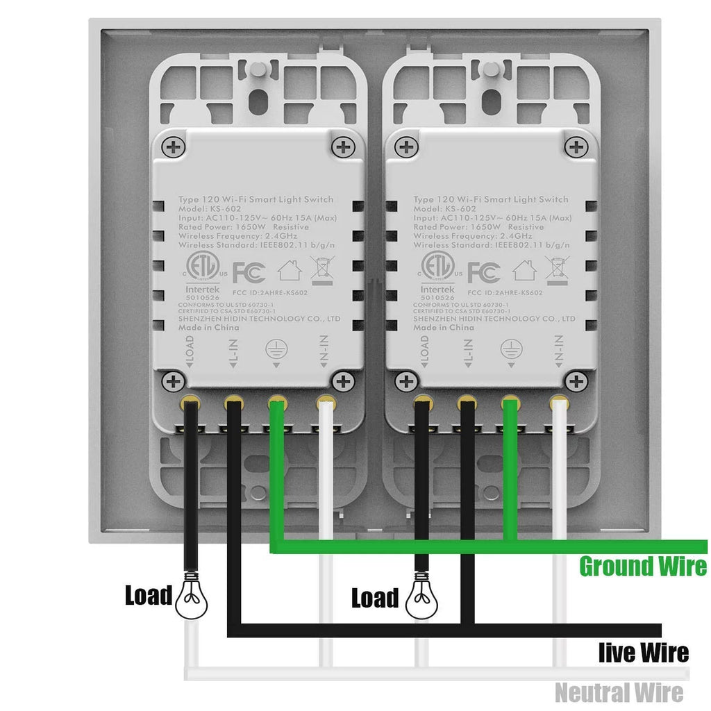 Wi-Fi Light Switch Single Pole V5865