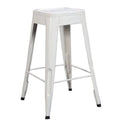 White Metal Stool Set of 4 Y65830
