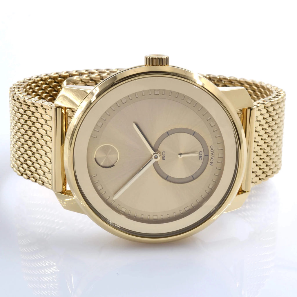 Gold-Tone Mesh Mens Watch U2534