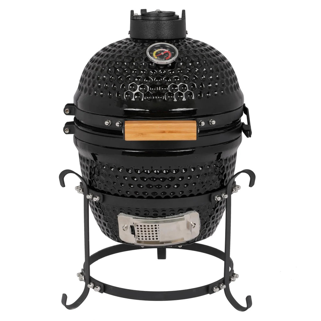 13in Black Ceramic Charcoal BBQ Grill Z324