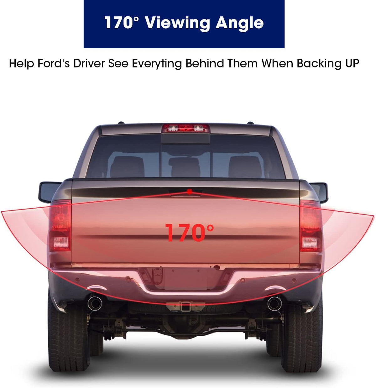 Replacement Tailgate Handle Backup Camera with RCA Connector Pack of 2 W13689
