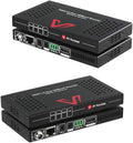 HDMI 2.0 HDBaseT Extender Over Cat5e/6a/Cat7 4K@60Hz 130ft PoE IR RS232 HDCP2.2 HDR CEC EDID E2188