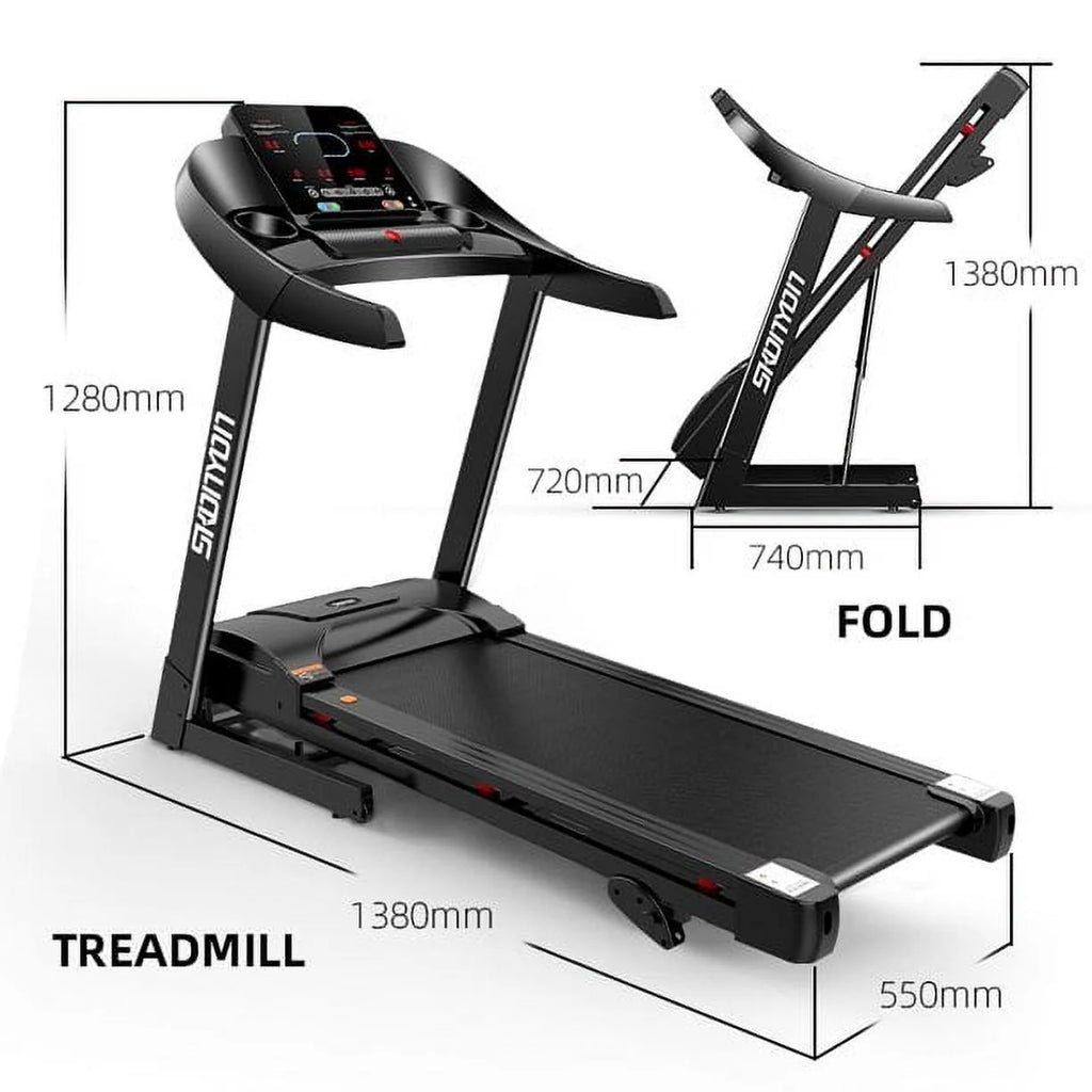 Folding Electric Treadmill 280 LBS Weight Capacity M54919