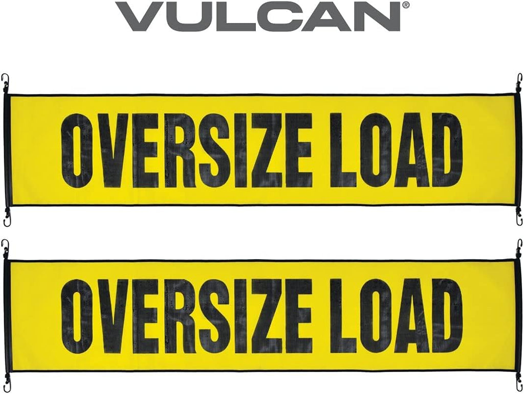 Oversize Load Banner with Metal Hooks 2 Pack 18 x 84 Inch G400