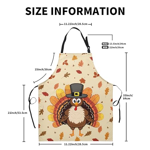 Snowman Cardinal Birds Christmas Kitchen Apron with Adjustable Strap and Two Pockets M397223