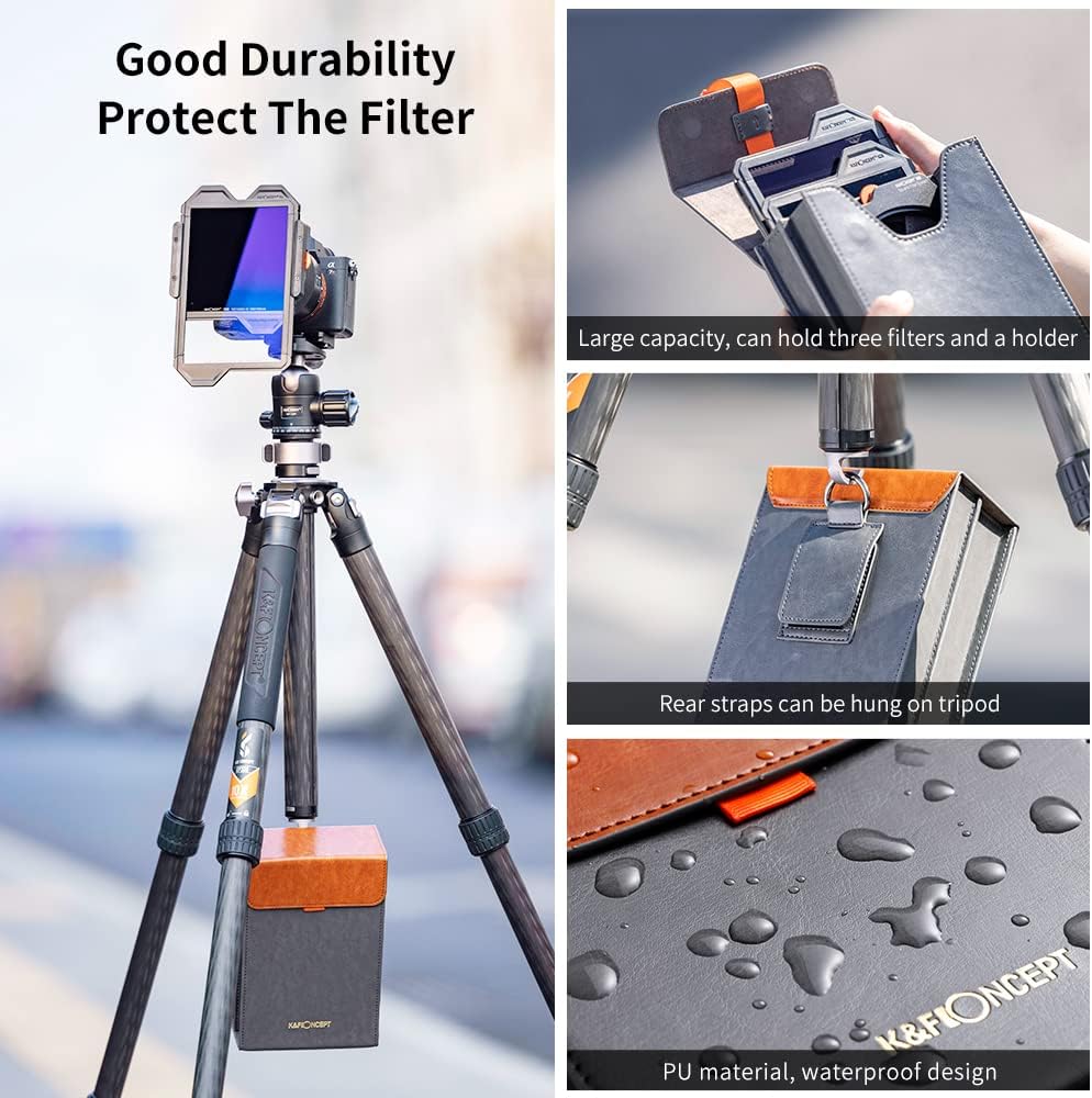 Square Filter Holder System Kit with 95mm Circular Polarizer, Square GND8 Filter, ND1000, and 4 Filter Adapter Rings N756177