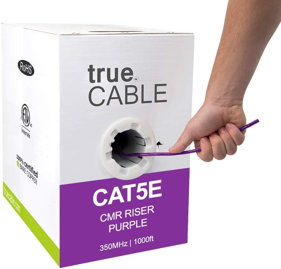 Green 1000ft Cat5e Riser UTP Bulk Ethernet Cable J583