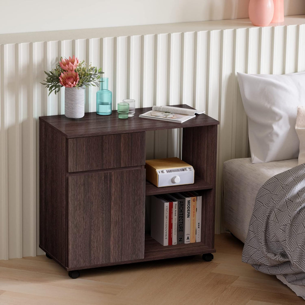 Wood File Cabinet with Storage Shelves Z2004