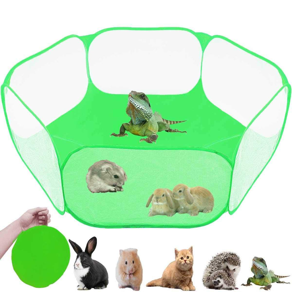 Breathable Transparent Pet Playpen Pop Open Outdoor/Indoor Exercise Fence F243651