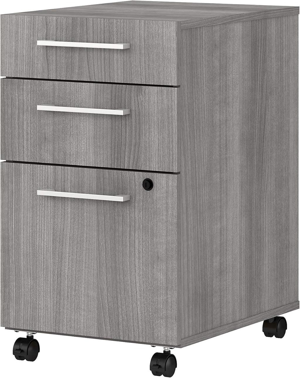 3 Drawer Mobile File Cabinet in Storm Gray V628