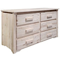 6 Drawer Unfinished Dresser K1263