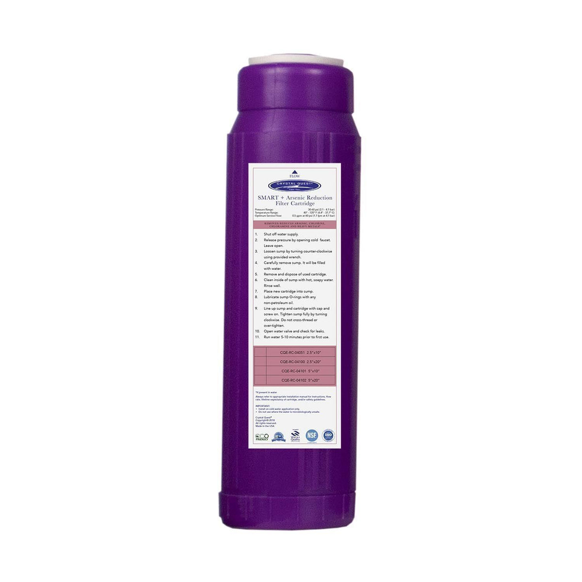 Multi Replacement Arsenic Filter Cartridge S618418